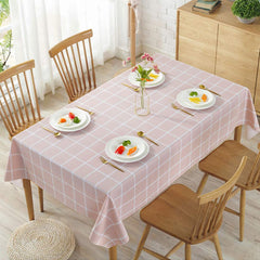 peinat Tablecloth, 54“x70 Square Tablecloths PEVA Plastic Table Cloth Oil-Proof Spill-Proof 100% Waterproof Gingham Tablecloth for Dining Room, Parties, Outdoor, Camping Picnic Table Covers …