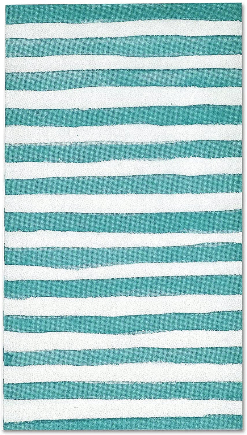 100 Blue & White Stripe Guest Napkins